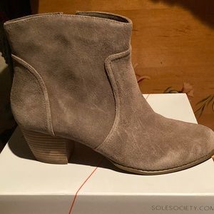 Sole Society suede booties